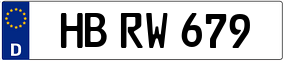 Trailer License Plate